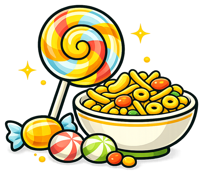 Confectionery candy illustration