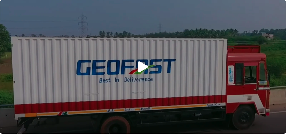 GEOFAST delivery truck on the road