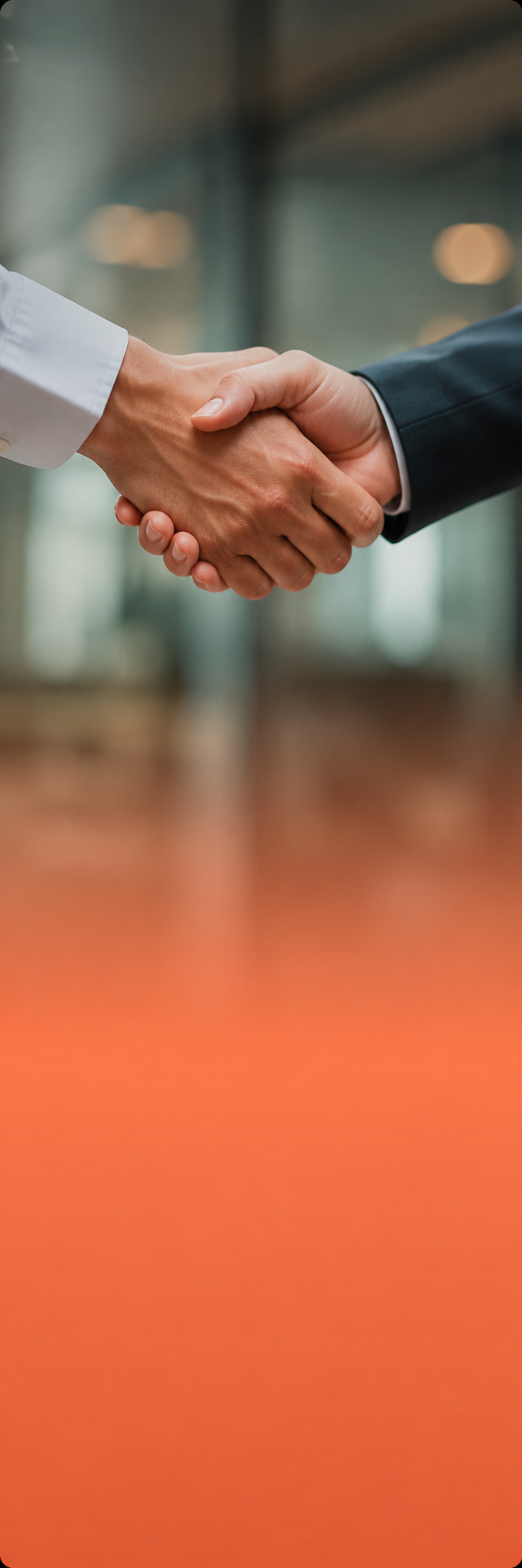 Handshake representing respect