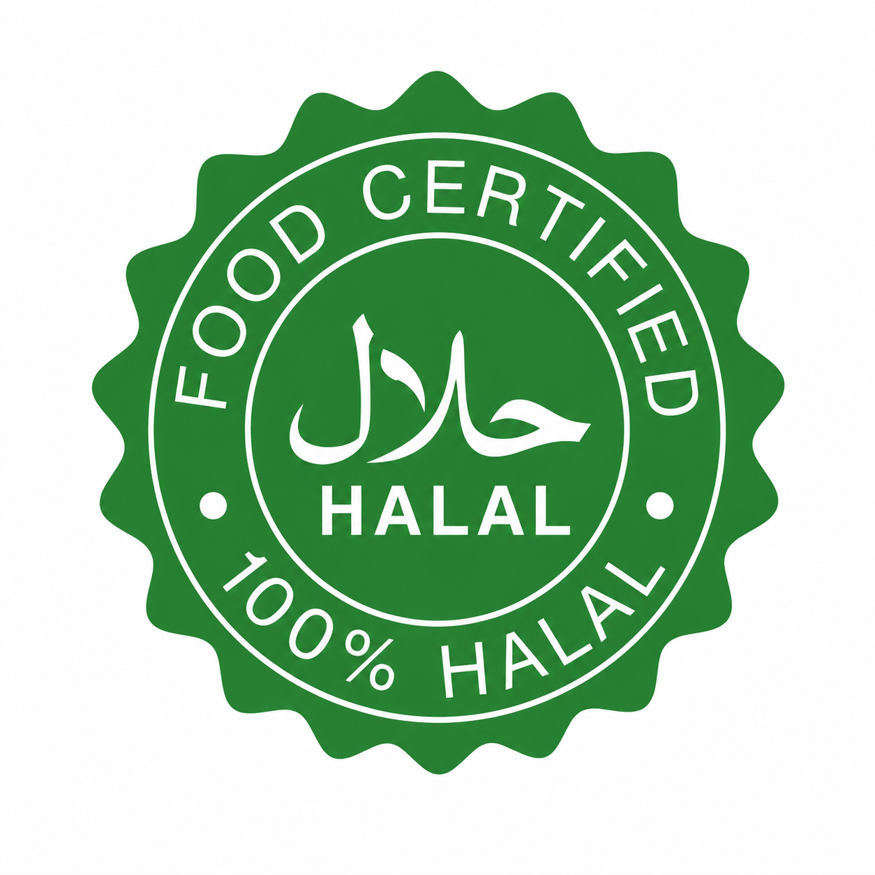 Food certified 100 percent Halal