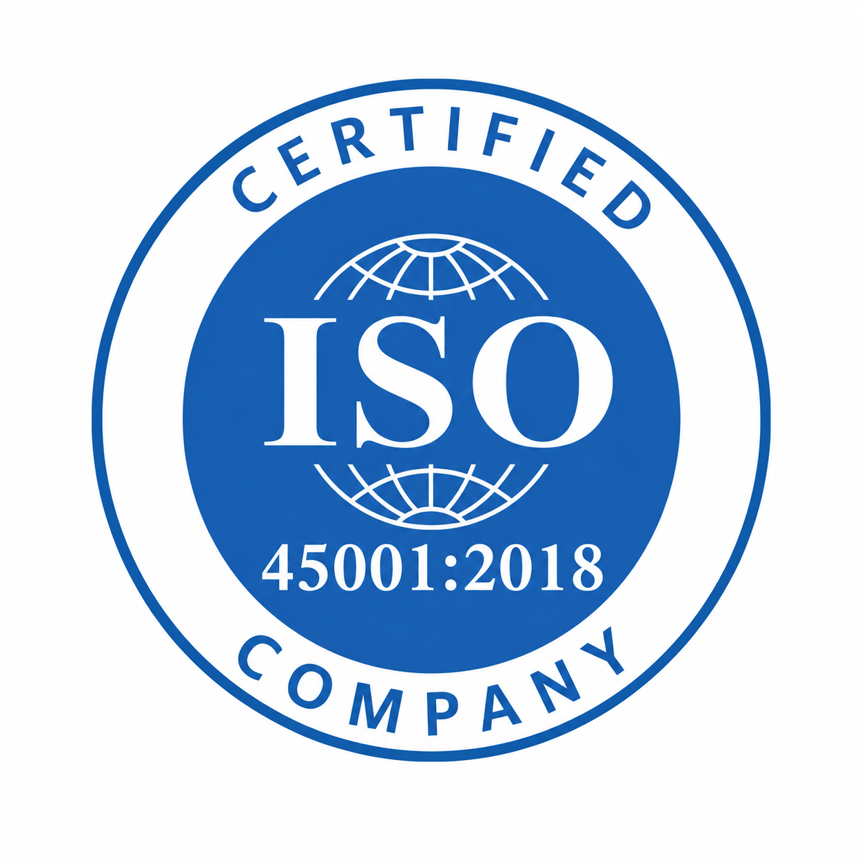 ISO 45001:2018 certified company