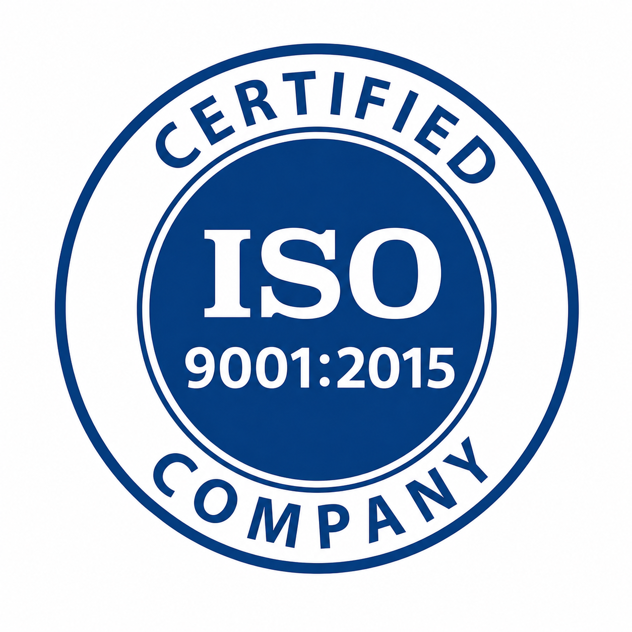 ISO 9001:2015 certified company