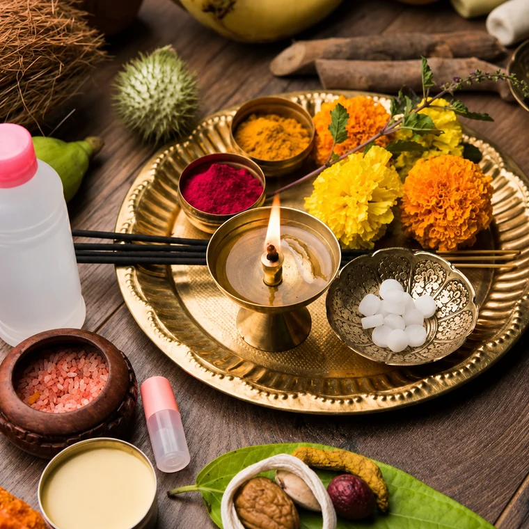 Puja and agarbatti items